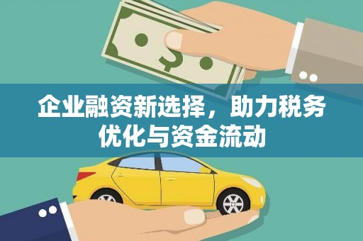江东企业融资新选择，助力税务优化与资金流动
