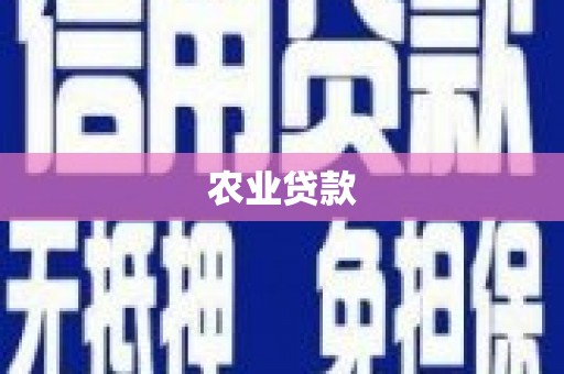 江东农业贷款