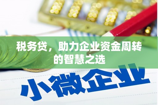 江东税务贷，助力企业资金周转的智慧之选
