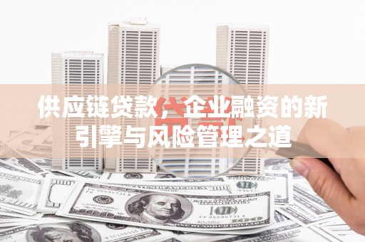 江东供应链贷款，企业融资的新引擎与风险管理之道
