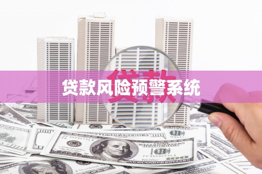 江东贷款风险预警系统