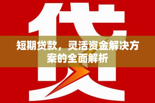 江东短期贷款，灵活资金解决方案的全面解析