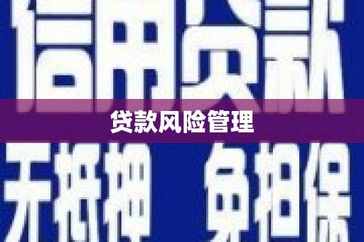 江东贷款风险管理