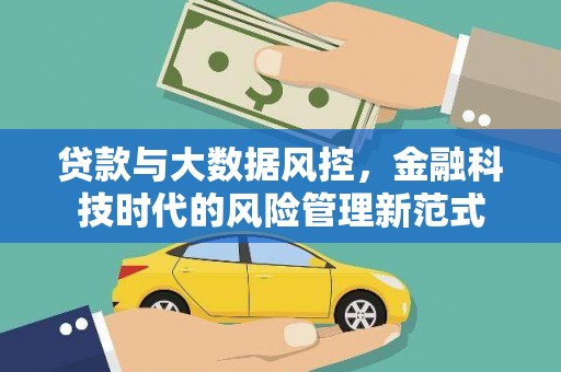 江东贷款与大数据风控，金融科技时代的风险管理新范式
