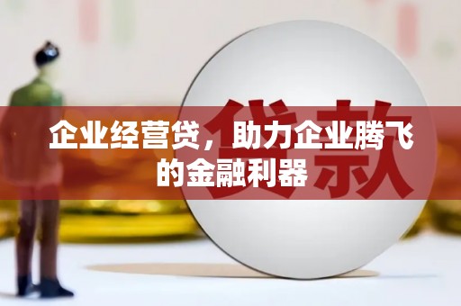 江东企业经营贷，助力企业腾飞的金融利器