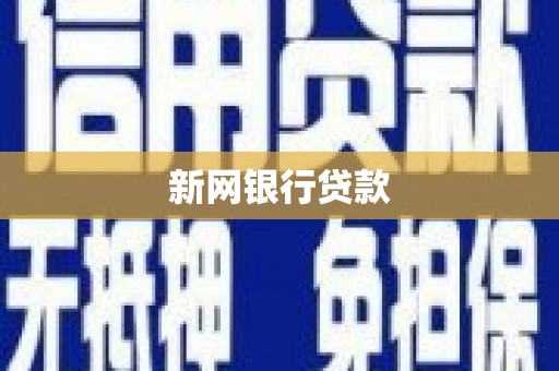 江东新网银行贷款