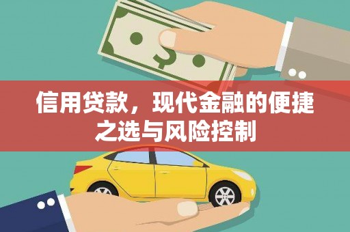 江东信用贷款，现代金融的便捷之选与风险控制