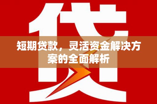 江东短期贷款，灵活资金解决方案的全面解析