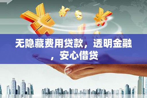 江东无隐藏费用贷款，透明金融，安心借贷