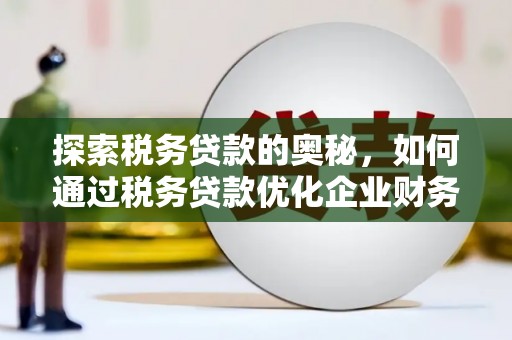 江东探索税务贷款的奥秘，如何通过税务贷款优化企业财务