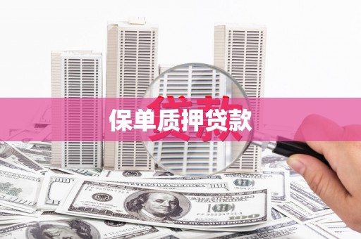 江东保单质押贷款