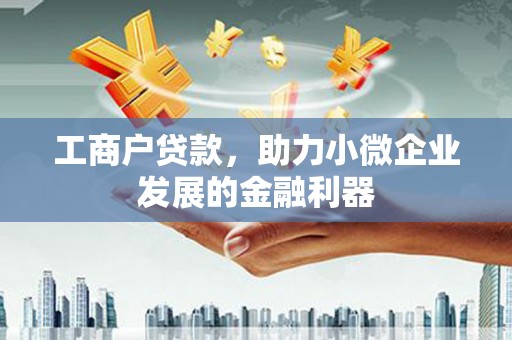 江东工商户贷款，助力小微企业发展的金融利器