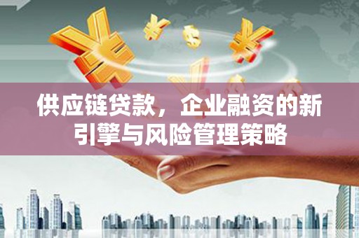 江东供应链贷款，企业融资的新引擎与风险管理策略