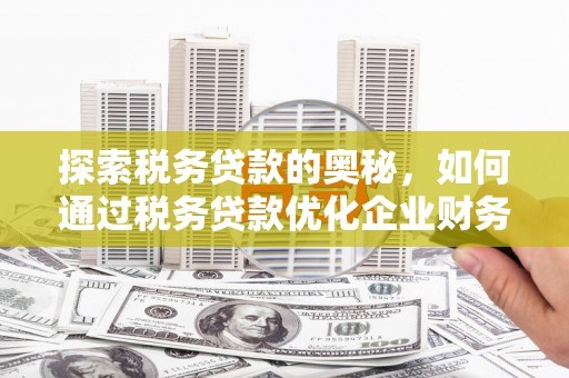 江东探索税务贷款的奥秘，如何通过税务贷款优化企业财务