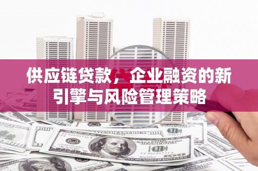 江东供应链贷款，企业融资的新引擎与风险管理策略