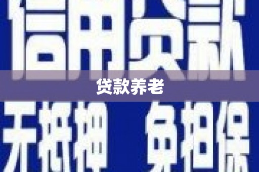江东贷款养老