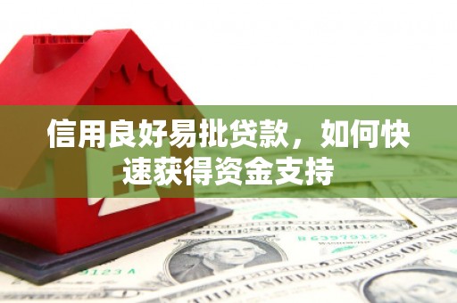 江东信用良好易批贷款，如何快速获得资金支持