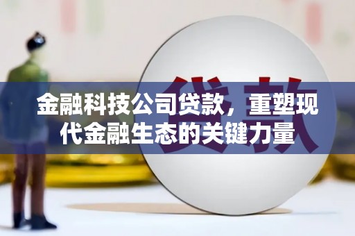 江东金融科技公司贷款，重塑现代金融生态的关键力量