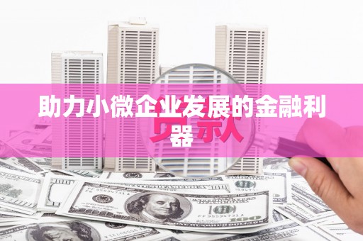 江东助力小微企业发展的金融利器