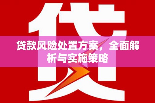 江东贷款风险处置方案，全面解析与实施策略
