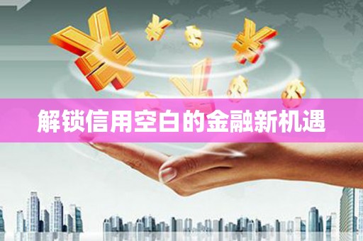 江东解锁信用空白的金融新机遇